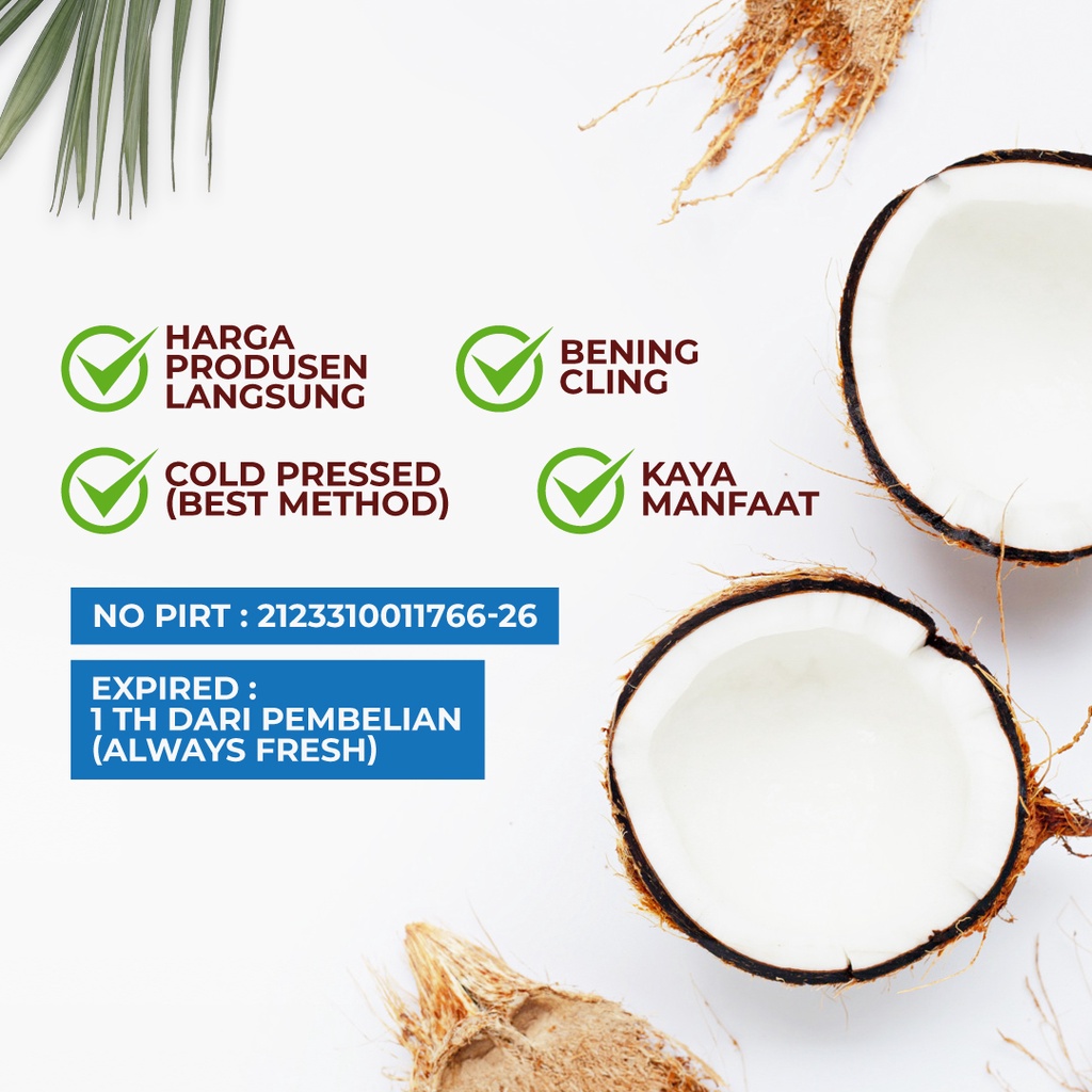 NUTIVER VCO Spray 100ml | Extra Virgin Coconut Oil Minyak Kelapa Cold Pressed
