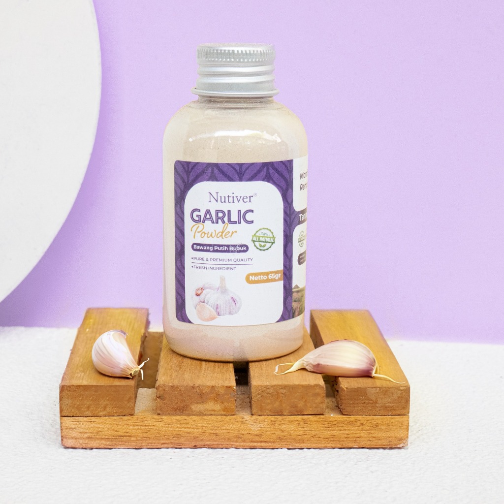 NUTIVER Bawang Putih Bubuk Garlic Powder Bumbu Masak Dapur Siap Pakai Untuk Masakan 150gr