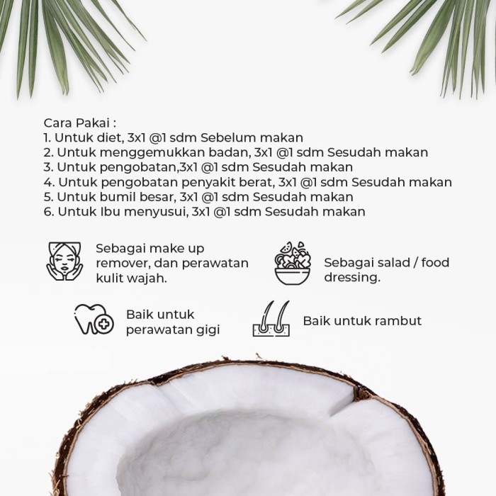 NUTIVER Paket Hemat 2 - Minyak VCO & Minyak Goreng Kelapa 1 Liter