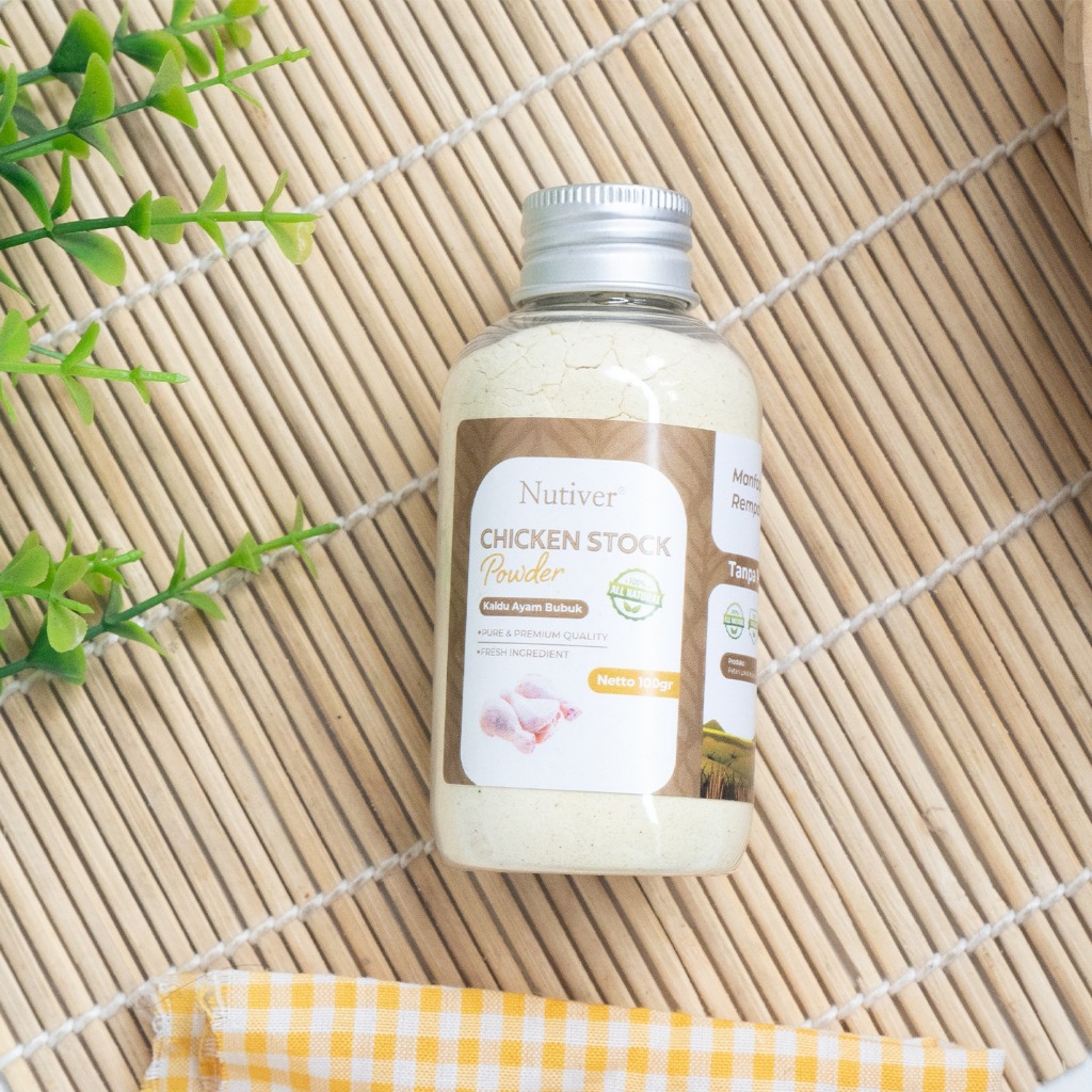 NUTIVER Kaldu Ayam Bubuk Non-MSG - Bumbu Dapur Sehat dan Praktis