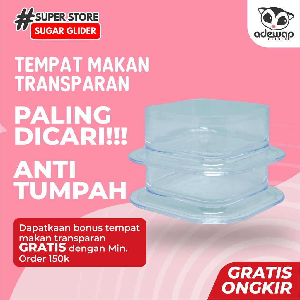 ADEWAP GLIDER Tempat Makan Bening Sugar Glider - 2