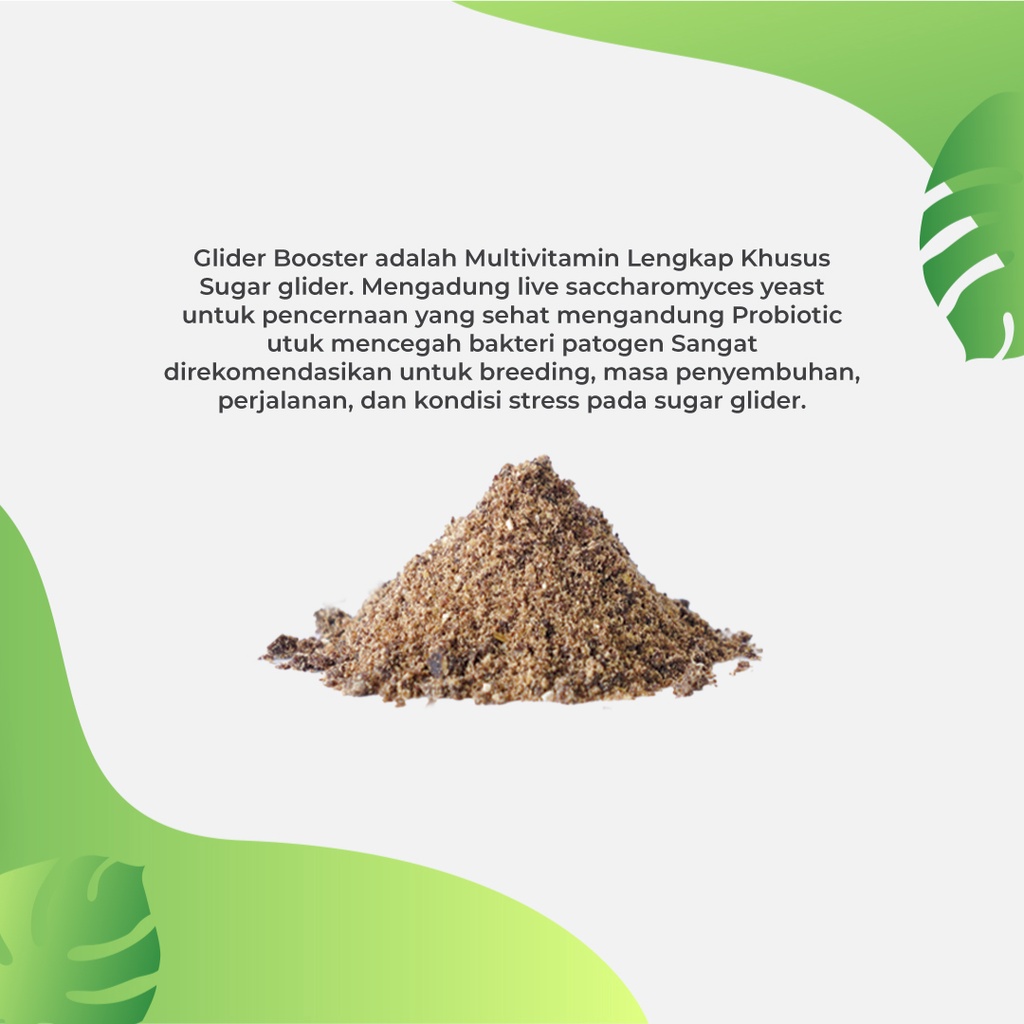 ADEWAP GLIDER Glider Booster Sugar Glider Probiotic & Saccharomyces For Over Grooming - 50 Gr - 2