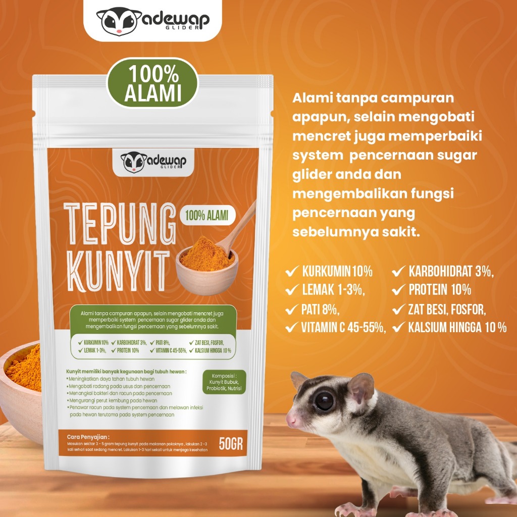 ADEWAP GLIDER Tepung Kunyit Bubuk - 2