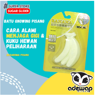 ADEWAP GLIDER Gigitan Kayu Apel Gnawing Perawatan Gigi Sugar Glider - 2
