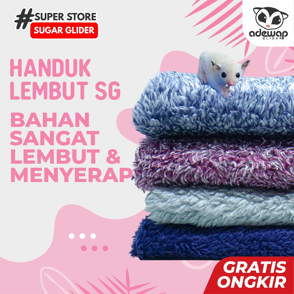 ADEWAP GLIDER Handuk Selimut Hewan Peliharaan Sugar Glider - 2