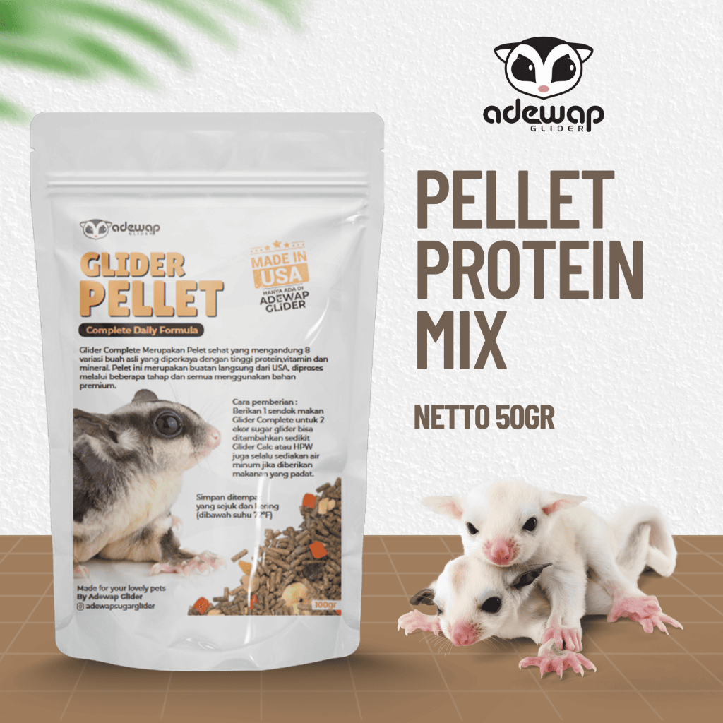 ADEWAP GLIDER Glider Pellet Makanan Sugar Glider Complete Daily Formula