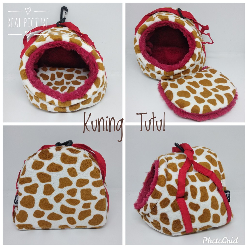 ADEWAP GLIDER Egg Sleeping Pouch Sugar Glider Pouch Kasur Aksesoris Tempat Tidur Sugar Glider - 5