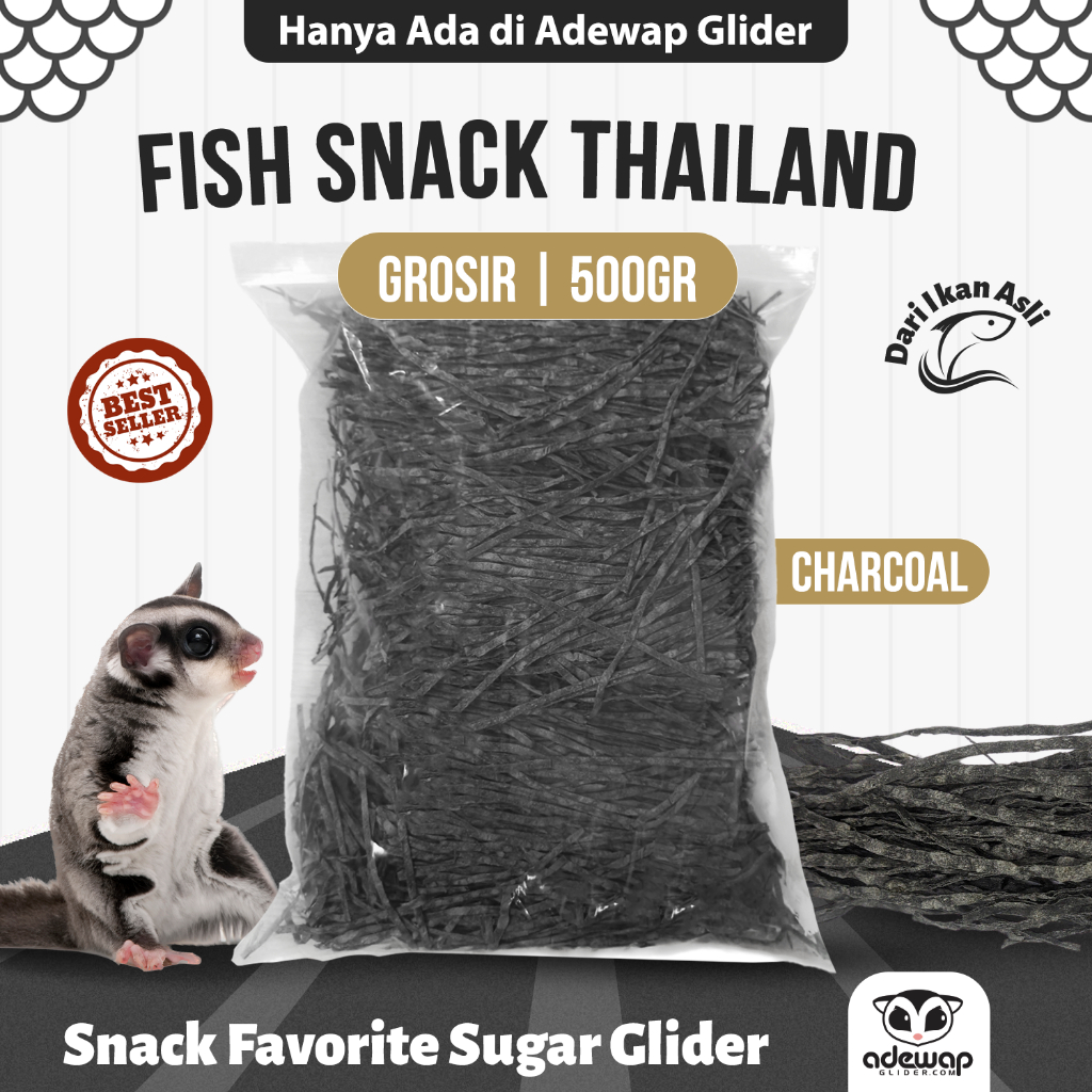 Grosir Reseller Fish Snack Thailand Sugar Glider - 2