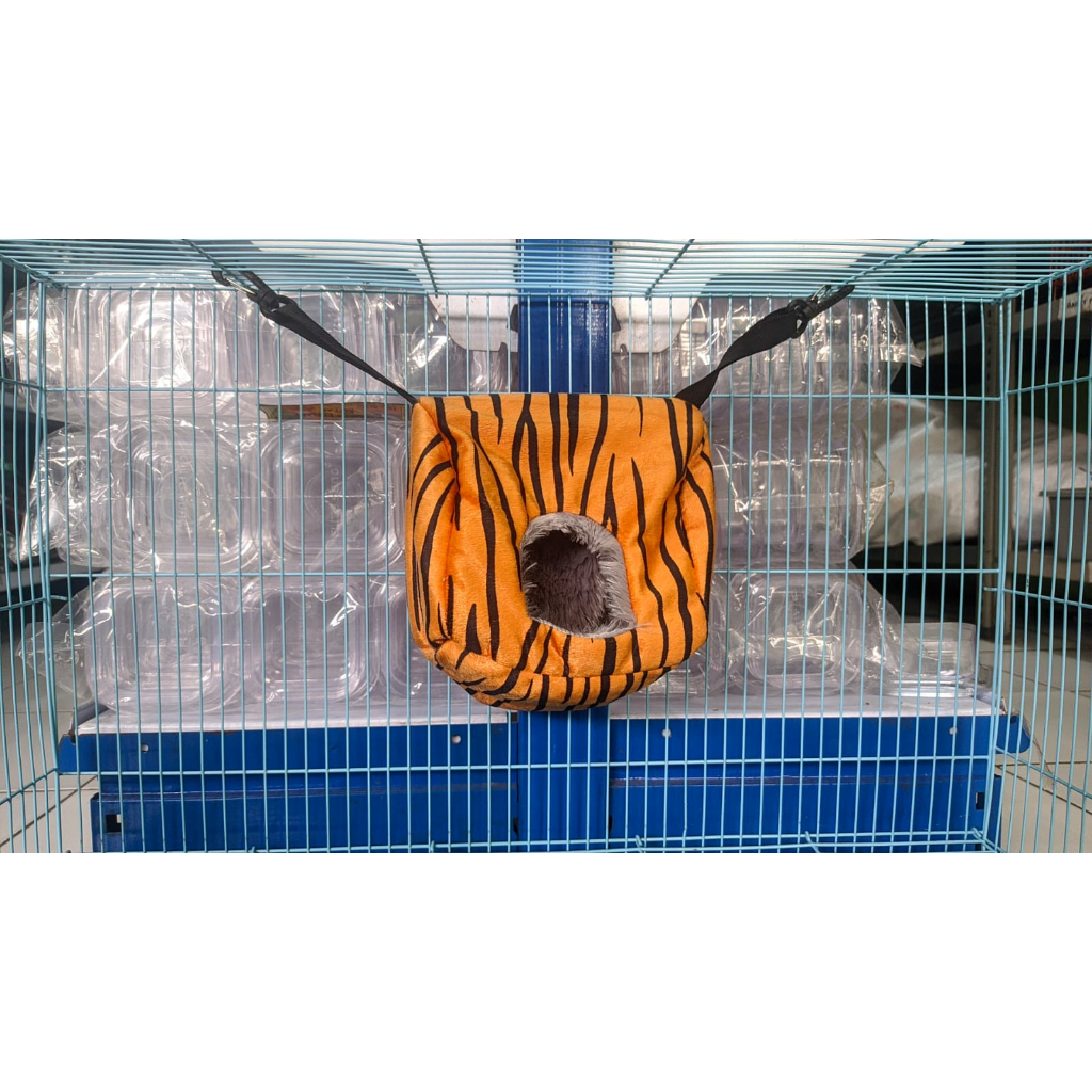 ADEWAP GLIDER Sleeping Pouch Goa Crusty Crab Cube Lembut Nyaman Untuk Sugar Glider - 8