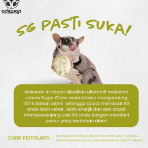 ADEWAP GLIDER Frozen Food Brocolli Meatball Glider Chicken For Sugar Glider - 2