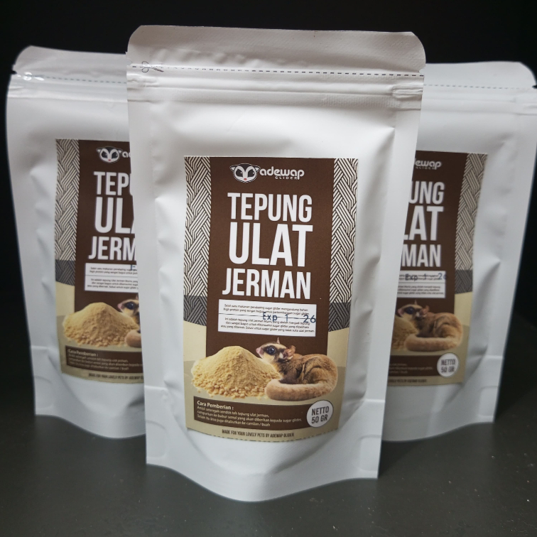 ADEWAP GLIDER Superworm Powder Suplemen Protein Tepung Ulat Jerman High Protein Sugar Glider - 5