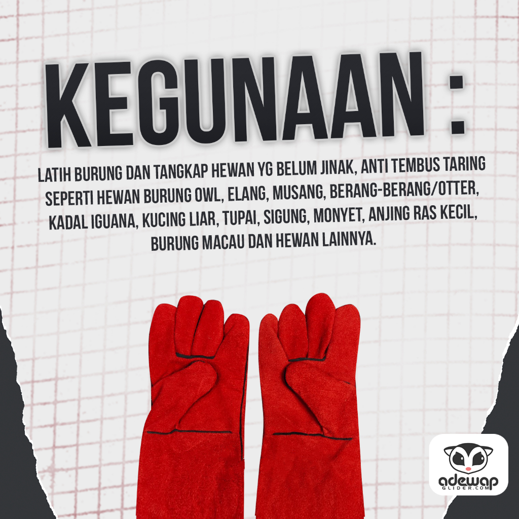 ADEWAP GLIDER Pet Gloves Safety Sarung Tangan Handle - 2