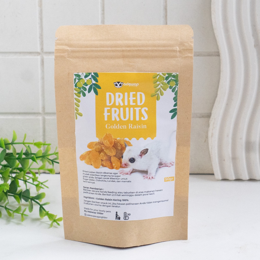 ADEWAP GLIDER Golden Raisin Dried Fruit Buah Kismis Camilan Sugar Glider - 3