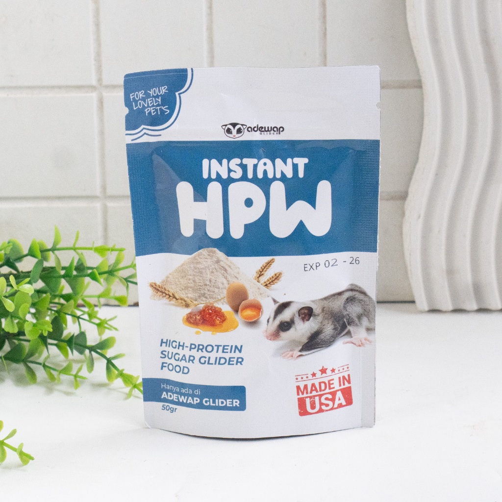 ADEWAP GLIDER HPW Instan Sugar Glider Campuran Nutrisi High Protein Wombaroo - 50Gr - 3