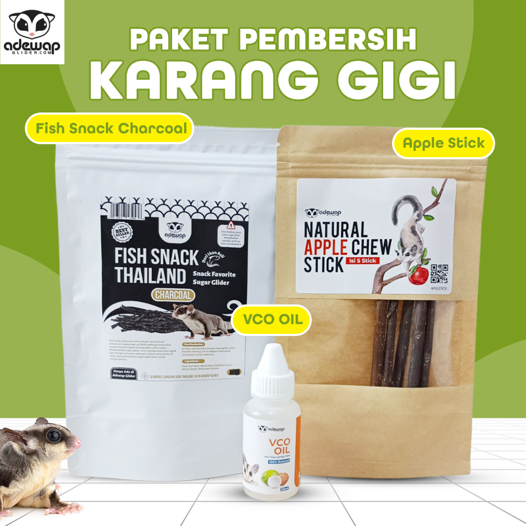 ADEWAP GLIDER Paket Pencegah Karang gigi Pembersih Karang Gigi Perwatan Gigi Sugar Glider - 2