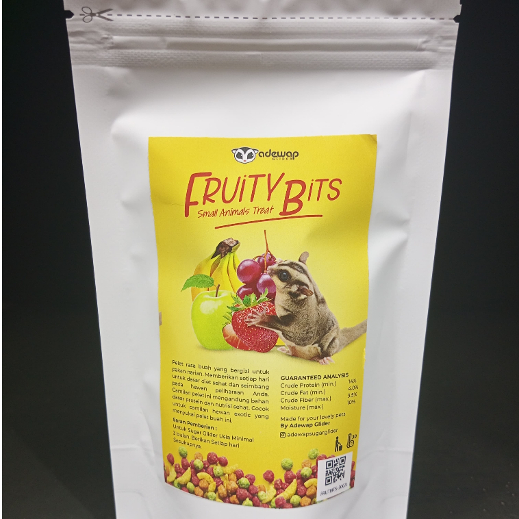 ADEWAP GLIDER Fruity Bits Pelet Buah Kering Makanan Sugar Glider - 5