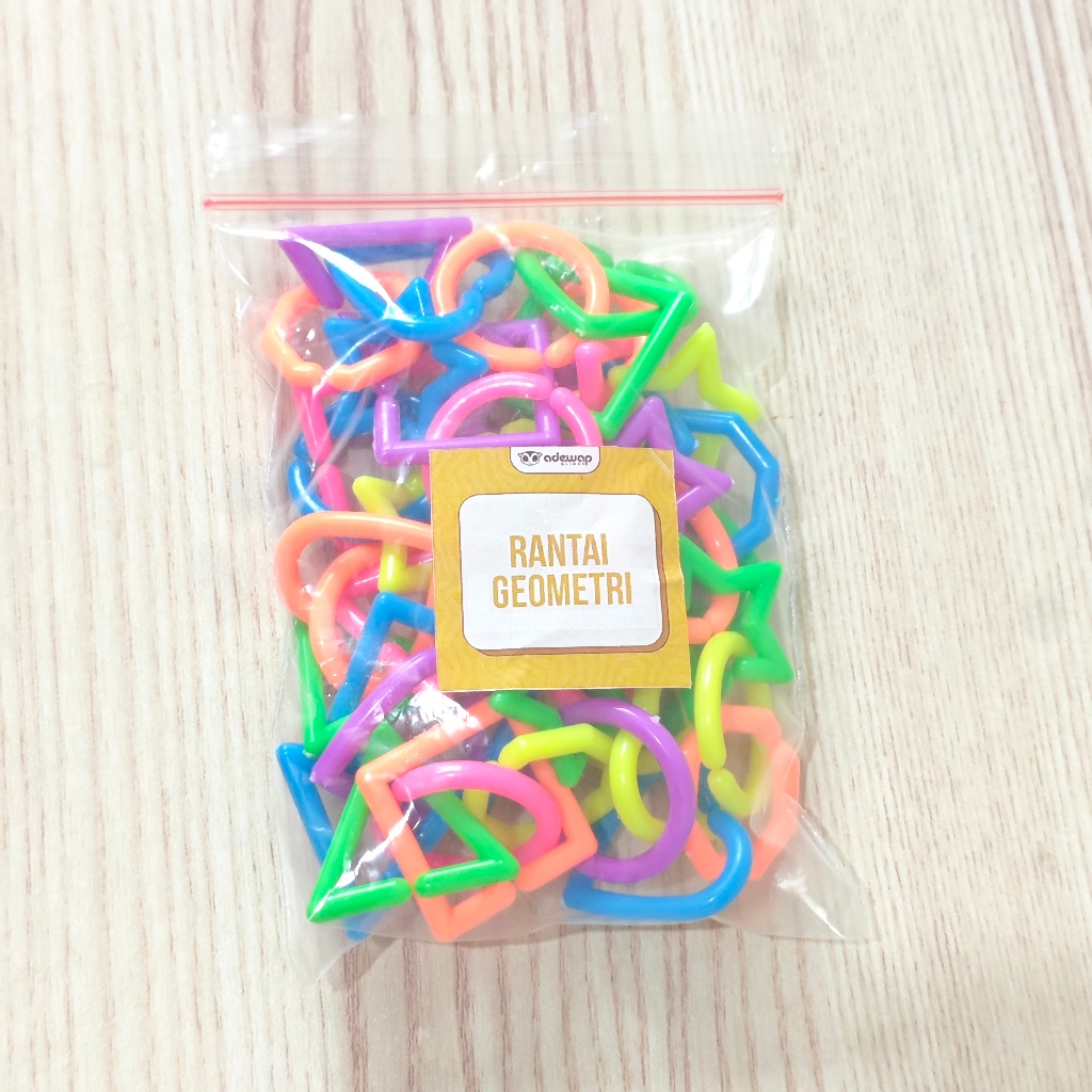 ADEWAP GLIDER Rantai Mainan Plastik Geometri Aksesoris Kandang Sugar Glider - 3