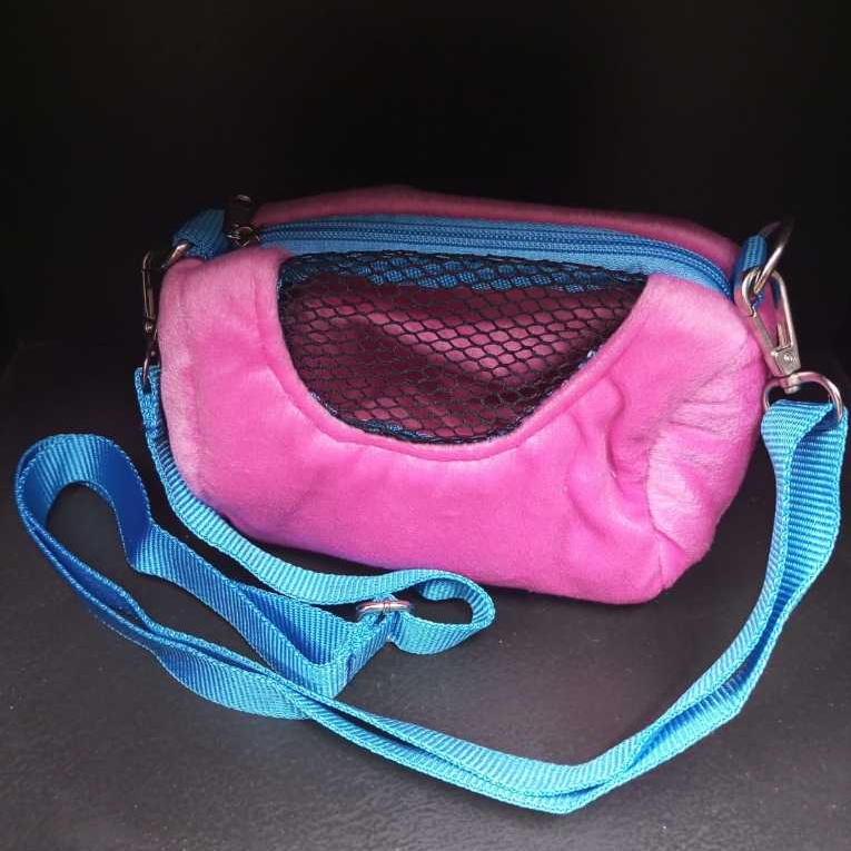 ADEWAP GLIDER - Lady Bag Travel Bonding Pouch Tas Hewan untuk Sugar Glider SG Motif Perempuan - 3