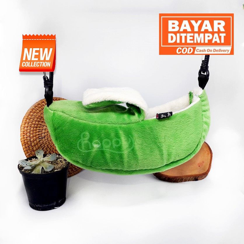 ADEWAP GLIDER Pouch Banana Bentuk Pisang Untuk Sugar Glider Tupai Terbang Kantong Tidur SG - 4