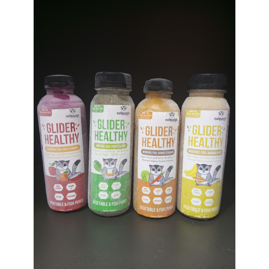 ADEWAP GLIDER Healthy Vegetable & Fish Puree : Mackerel Fish Carrot Cabbage - 250ml - 6