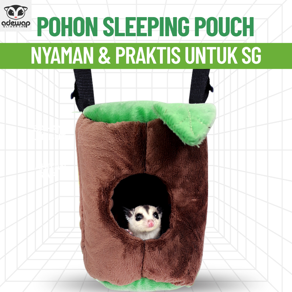 ADEWAP GLIDER Bed Pouch Tempat Kantong Tidur Bentuk Pohon Sugar Glider - 6