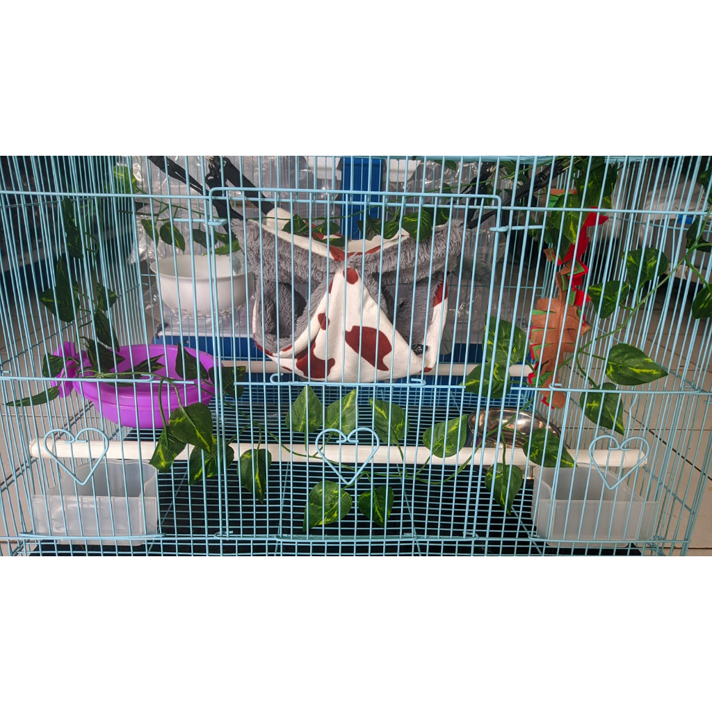ADEWAP GLIDER Daun Ranting Articifial Sri Gading Hiasan Kandang Sugar Glider - 4
