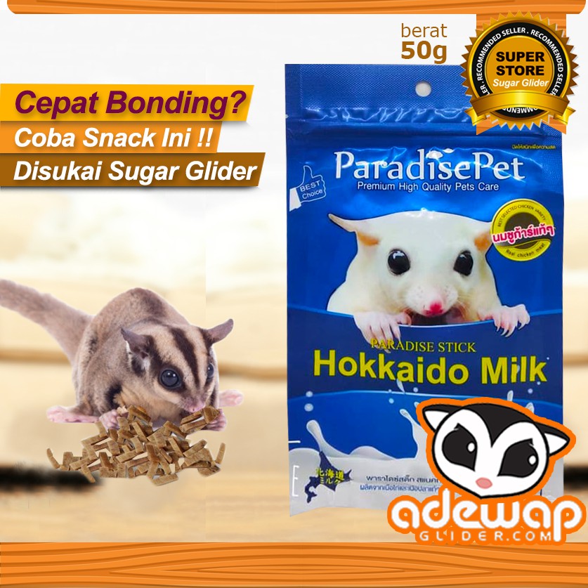 ADEWAP GLIDER Hokkaido Milk Snack Daging Susu Sugar Glider - 50gr - 3
