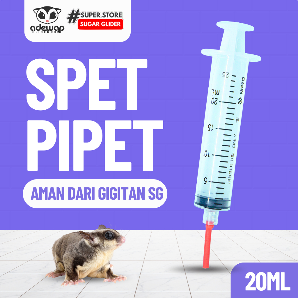 ADEWAP GLIDER Spet Alat Bantu Makan Bayi Sugar Glider - 7
