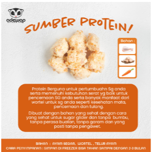 ADEWAP GLIDER Frozen Food Carrot Meatball Glider Chicken For Sugar Glider - 2