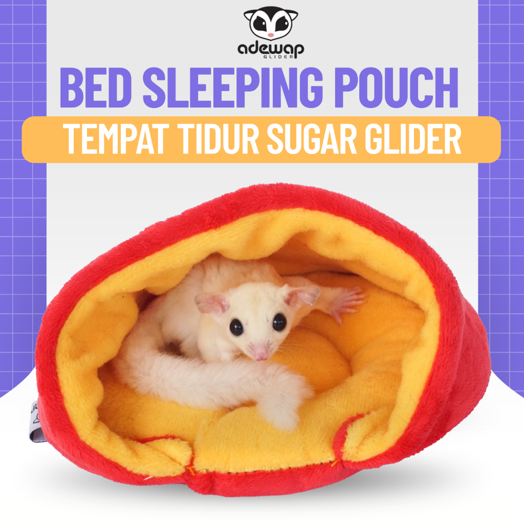 ADEWAP GLIDER Bed Sleeping Pouch Aksesoris Tempat Tidur Sugar Glider - 2