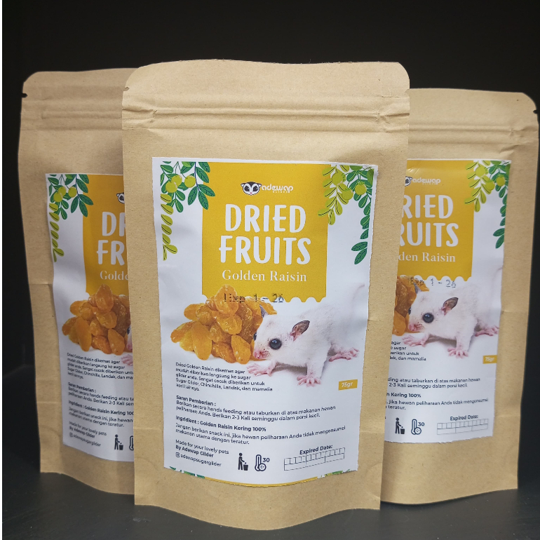 ADEWAP GLIDER Golden Raisin Dried Fruit Buah Kismis Camilan Sugar Glider - 5