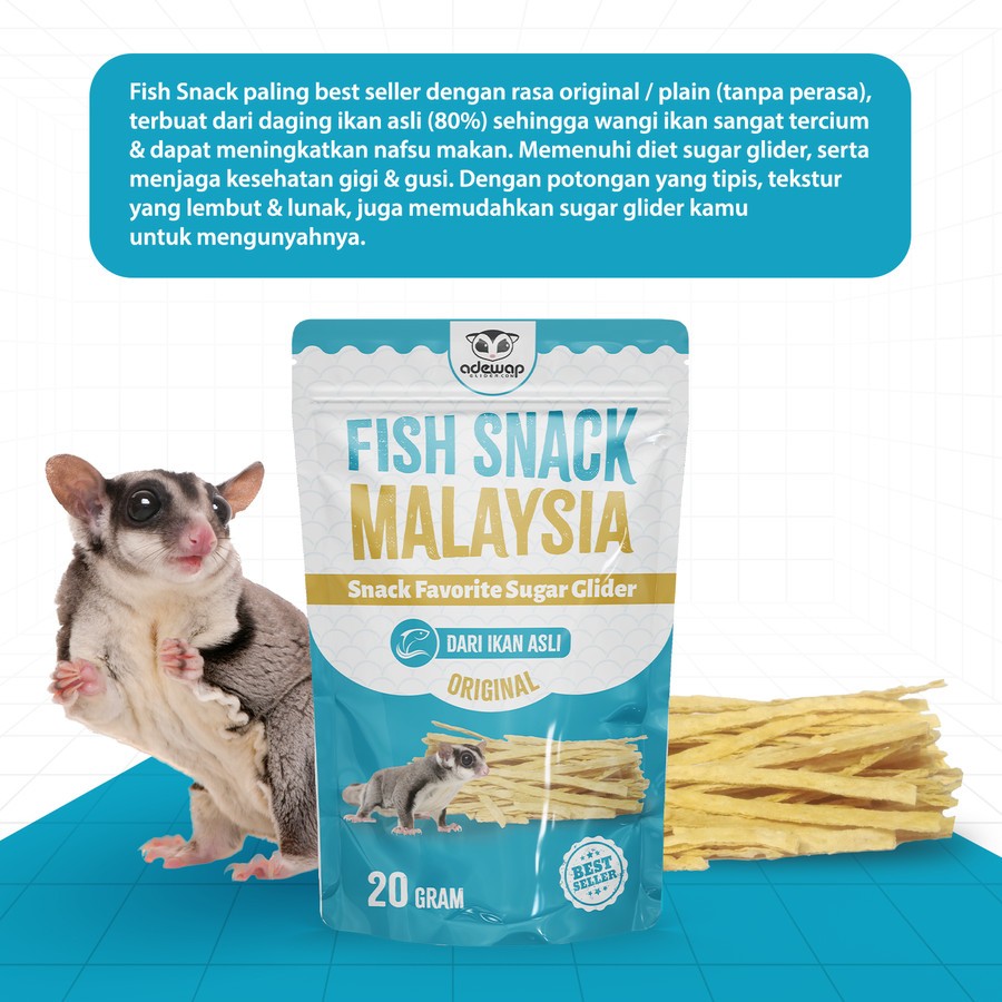 ADEWAP GLIDER Paket Fish Snack Malaysia - 3Pcs - 3