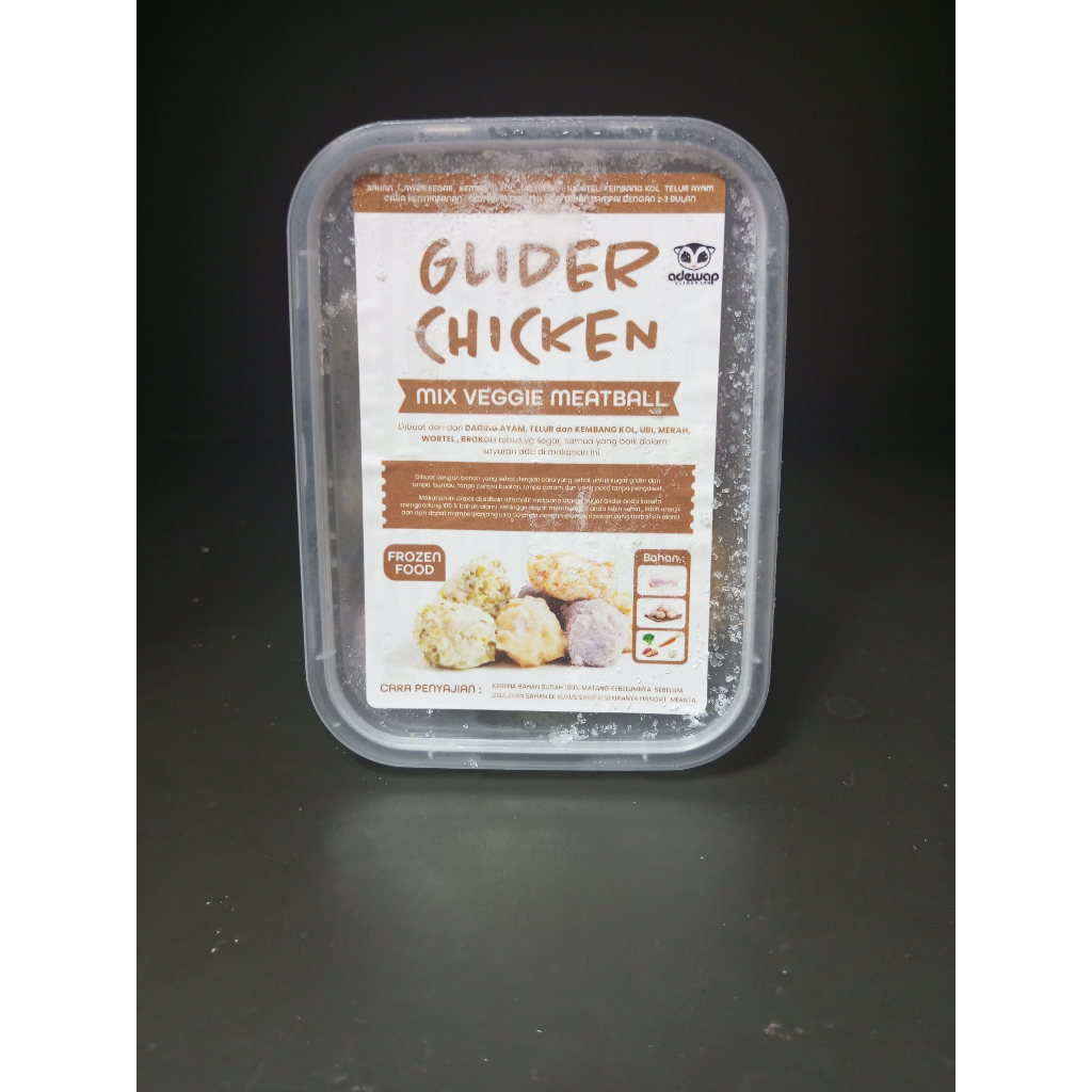 ADEWAP GLIDER Frozen Food Mix Veggie Meatball Glider Chicken For Sugar Glider - 4