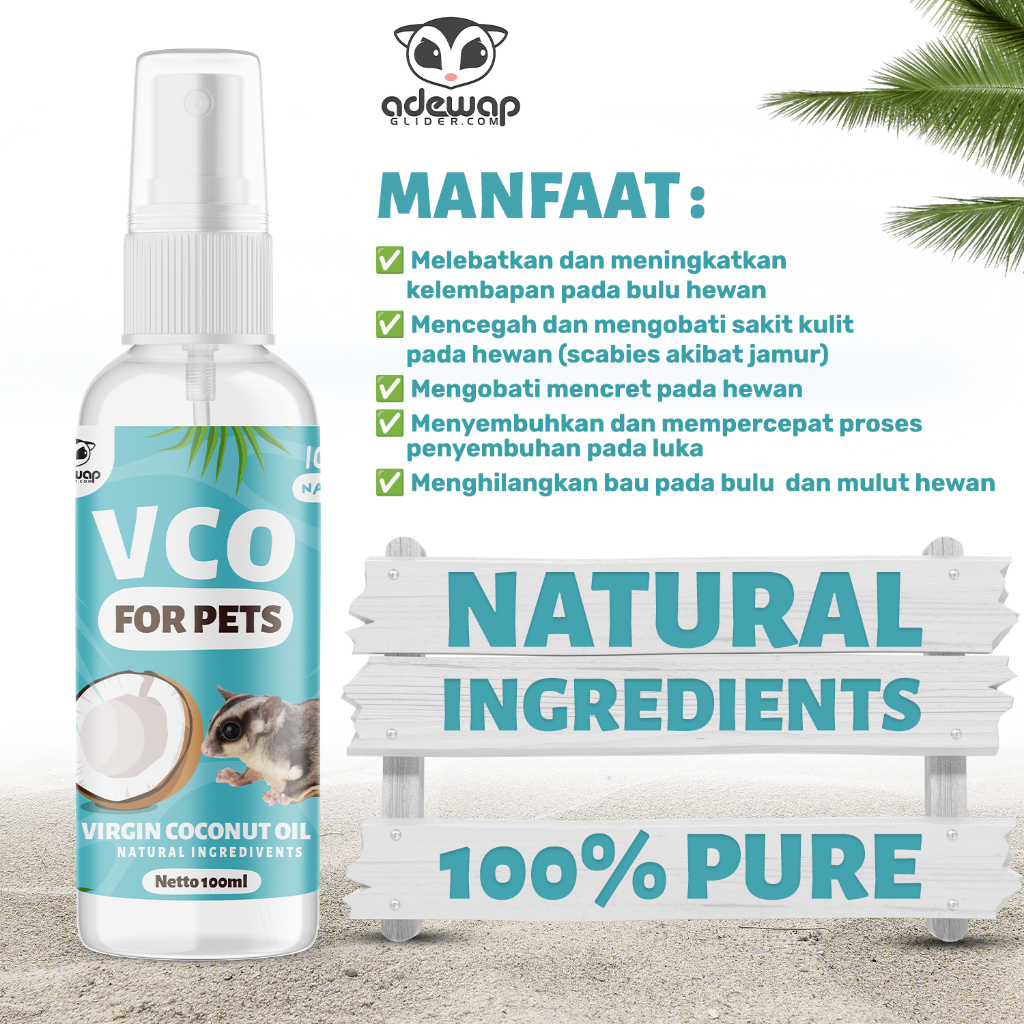 ADEWAP GLIDER Minyak Vco Spray Hewan Vco For Pets - 100ml - 2