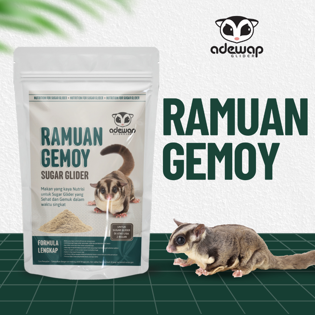 ADEWAP GLIDER Ramuan Gemoy Protein Premix Formula dan Nutrisi Komplit Sugar Glider - 4