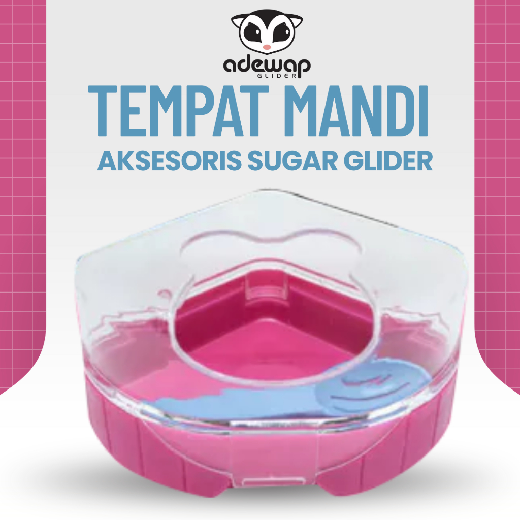 ADEWAP GLIDER Sweet Bathing Room Tempat Mandi Pasir Hewan Kecil