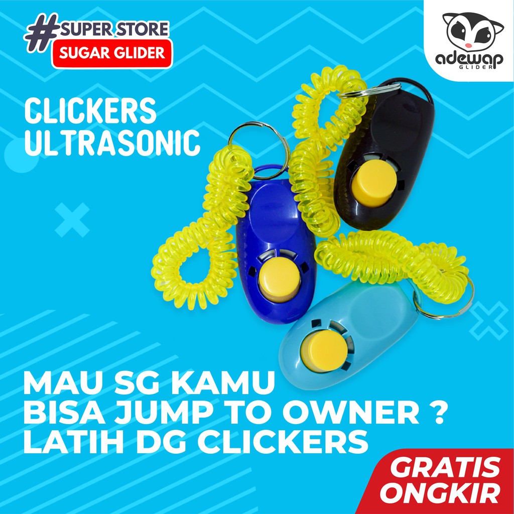 ADEWAP GLIDER Clickers Peluit Ultrasonic Alat Latihan Sugar Glider - 4