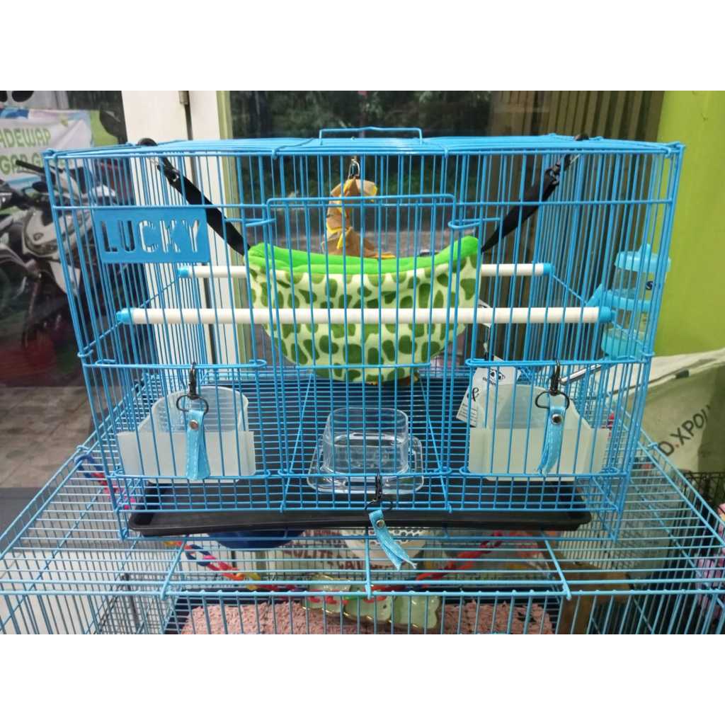 ADEWAP GLIDER Kandang Besi Lipat Hewan Small Plus Sugar Glider Burung Tupai Kelinci - 3