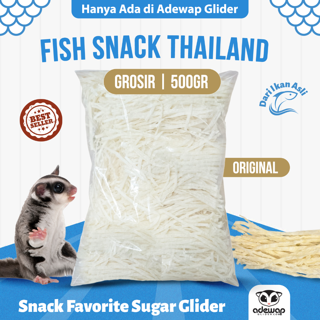 Grosir Reseller Fish Snack Thailand Sugar Glider