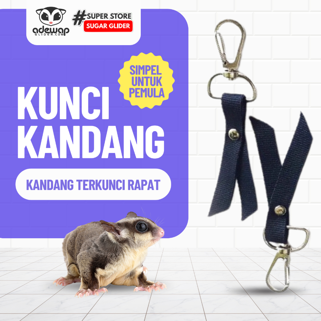 ADEWAP GLIDER Cage Lock Kunci Kandang Sugar Glider - 7