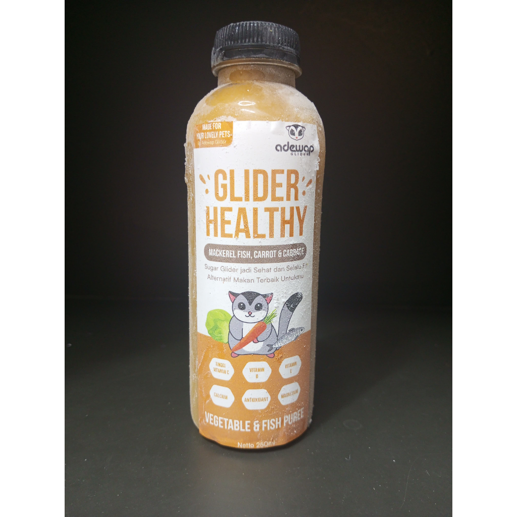 ADEWAP GLIDER Healthy Vegetable & Fish Puree : Mackerel Fish Carrot Cabbage - 250ml - 5