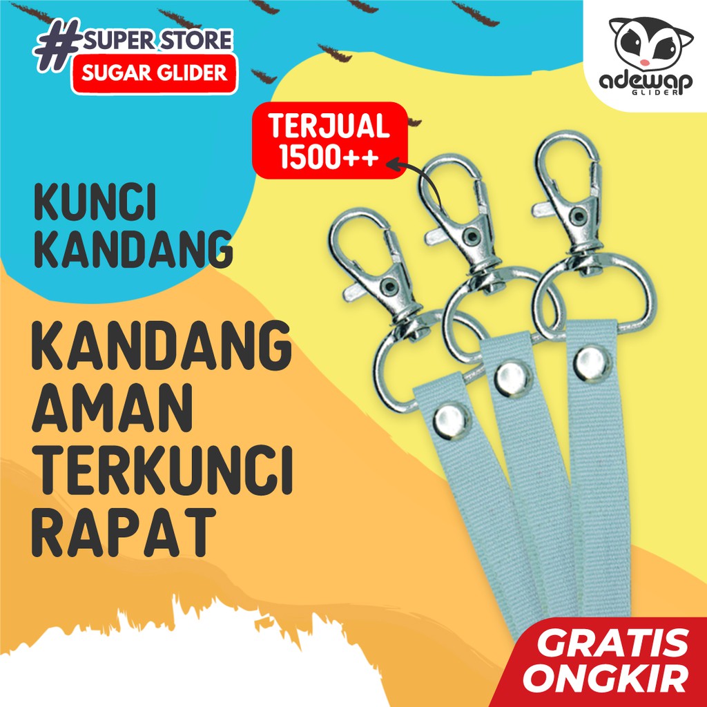 ADEWAP GLIDER Cage Lock Kunci Kandang Sugar Glider - 2