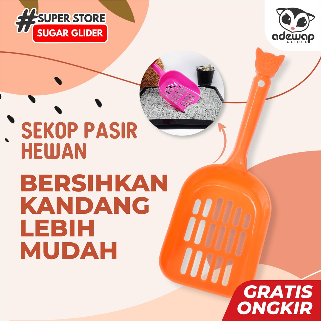 ADEWAP GLIDER Sekop Pasir Kotoran Sugar Glider