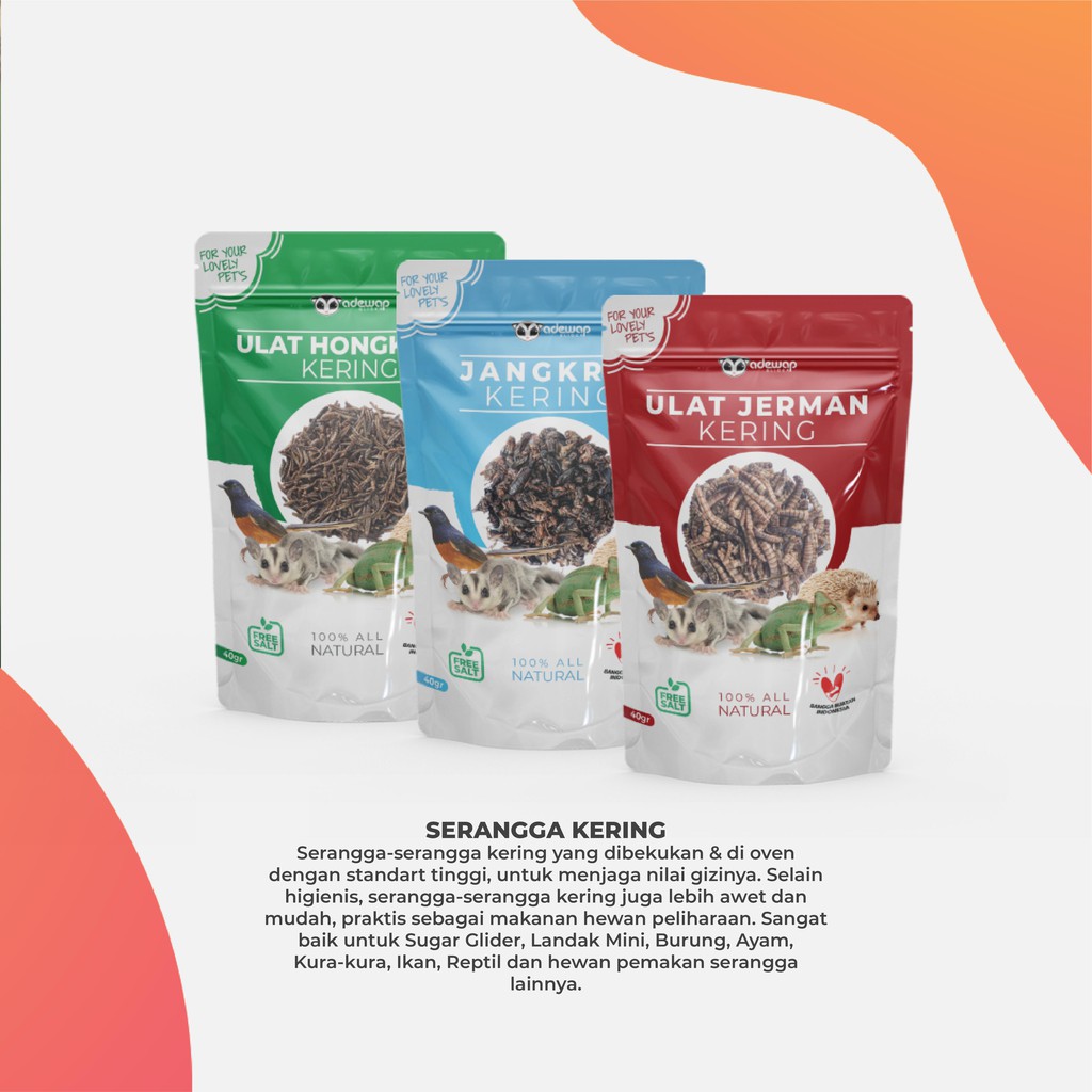 ADEWAP GLIDER Paket Hemat 3 Serangga Nutrisi Protein Sugar Glider - 2