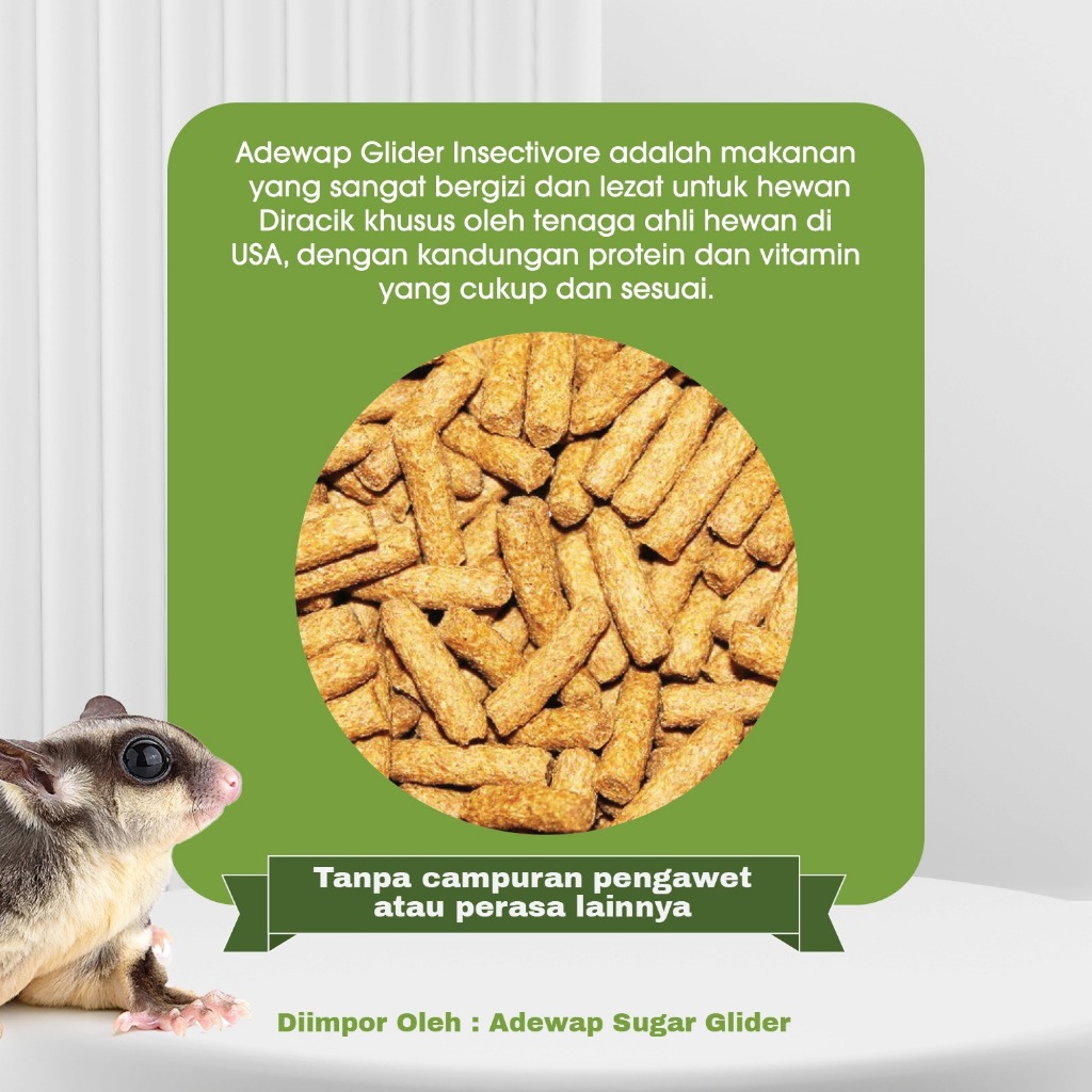 ADEWAP GLIDER Insectivore Nutrition Food With High Protein For Sugar Glider Hedgehog & Turtle - 3