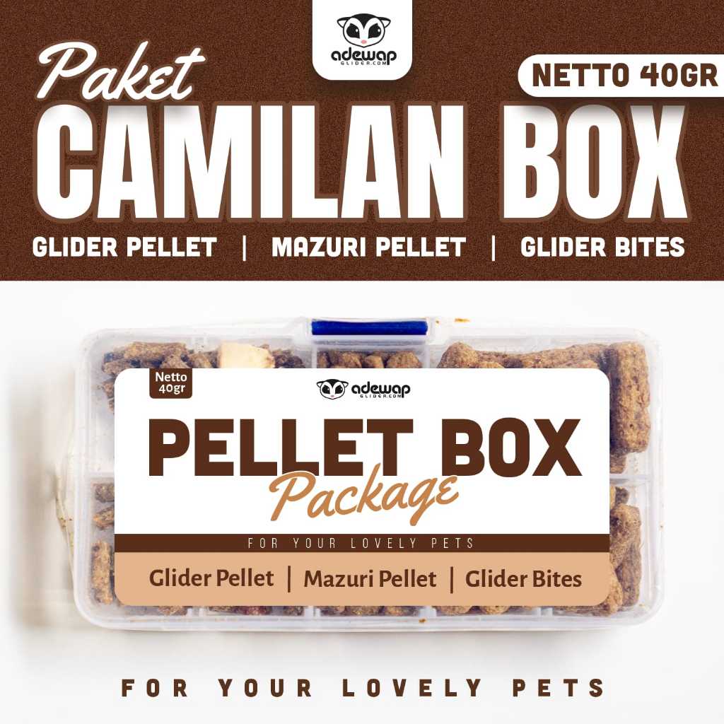 ADEWAP GLIDER Mini Box Snack Sugar Glider Mix - 3