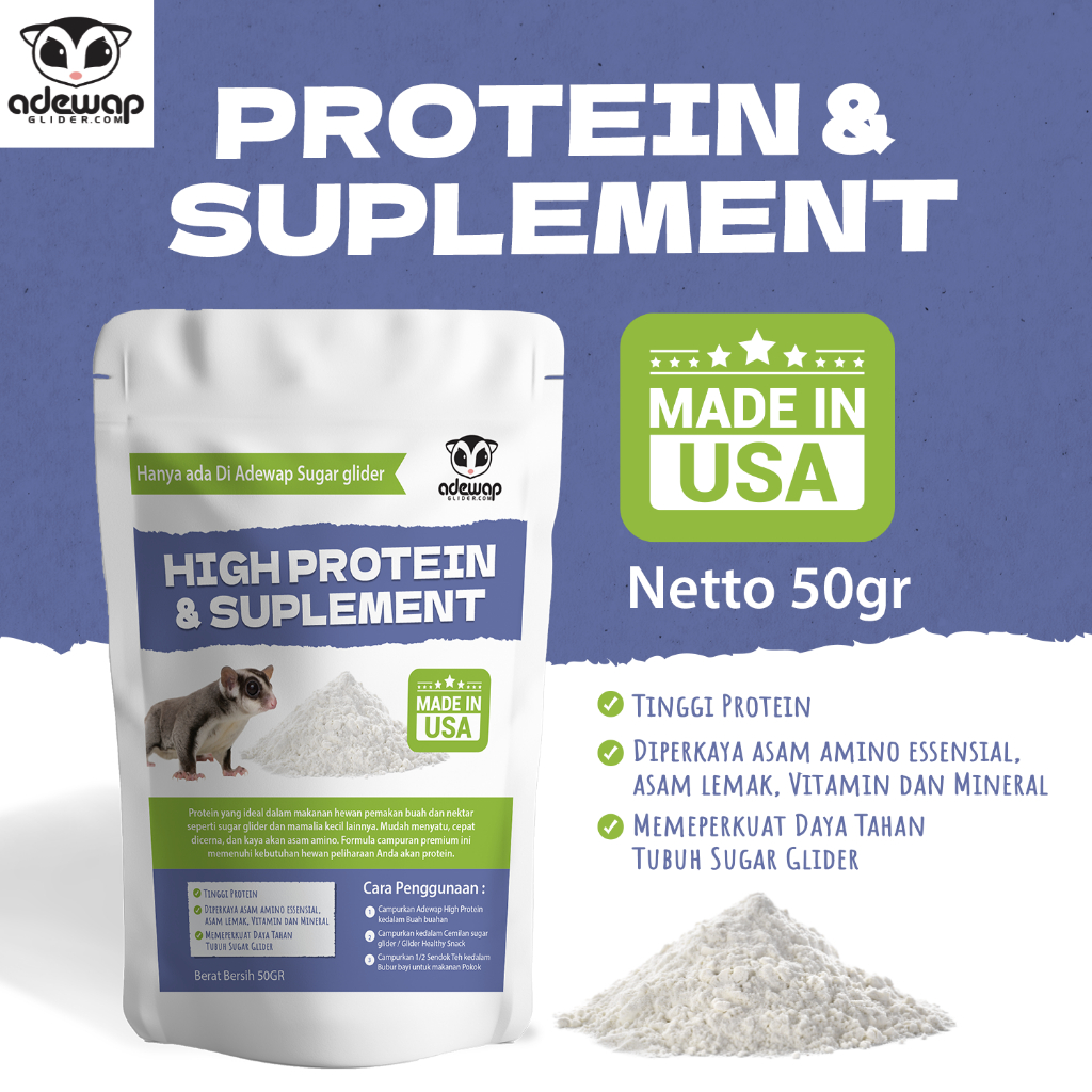 INSTANT HPS : High Protein & Supplement Nutrisi Tambahan Sugar Glider