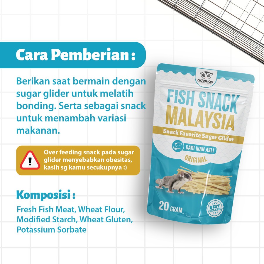 ADEWAP GLIDER Paket Fish Snack Malaysia - 3Pcs - 2