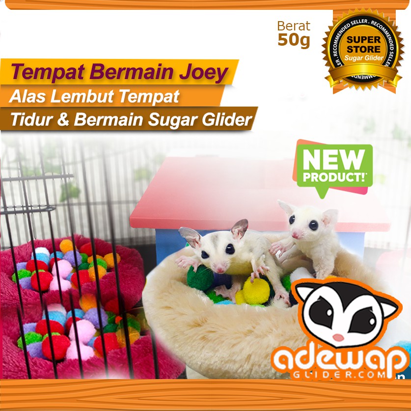 ADEWAP GLIDER Kasmir Kasur Sugar Glider Sleeping Pad Bulat Tempat Tidur Sugar Glider - 6