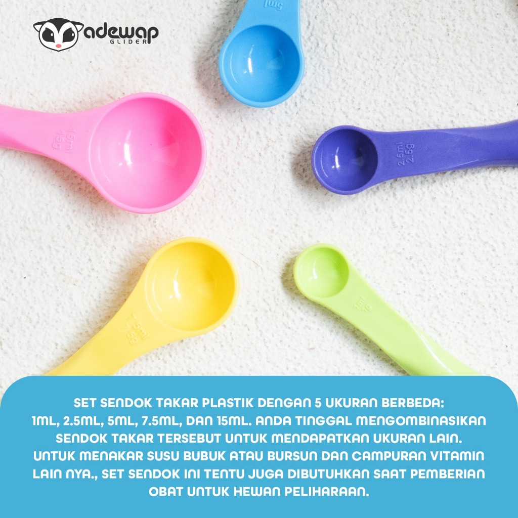 ADEWAP GLIDER Sendok Takar Set 5 In 1 - 2